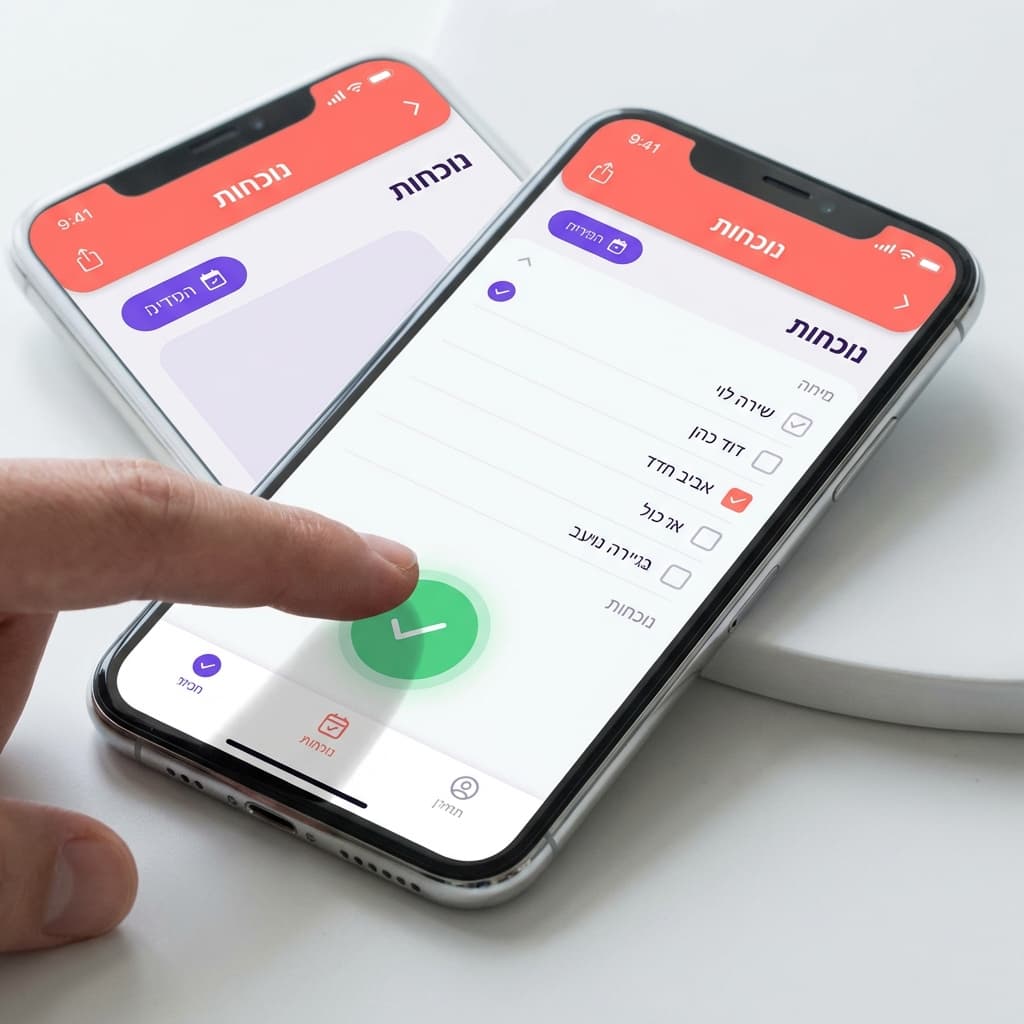 ממשק סימון נוכחות popo.click